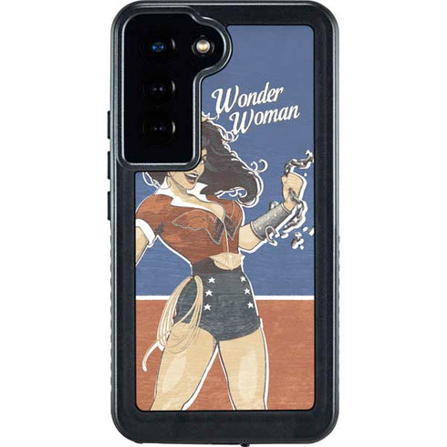 DC Comics Bombshells Wonder Woman Bombshell Galaxy S24 Waterproof Case