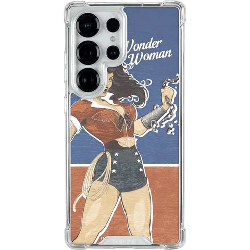 DC Comics Bombshells Wonder Woman Bombshell Galaxy S25 Ultra Clear Case