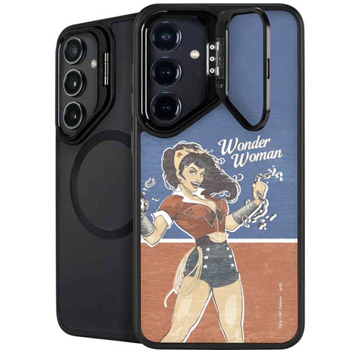 DC Comics Bombshells Wonder Woman Bombshell Galaxy S26 Kickstand Case