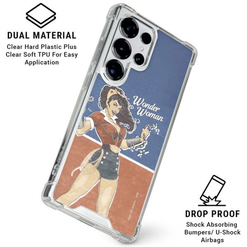 DC Comics Bombshells Wonder Woman Bombshell Galaxy S26 Ultra Clear Case