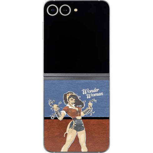DC Comics Bombshells Wonder Woman Bombshell Galaxy Z Flip6 Skin