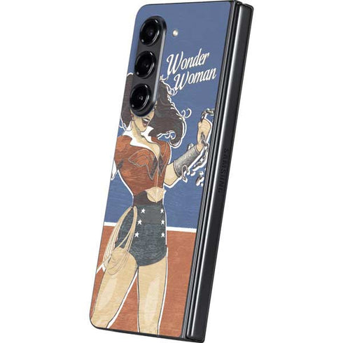 DC Comics Bombshells Wonder Woman Bombshell Galaxy Z Fold5 5G Skin