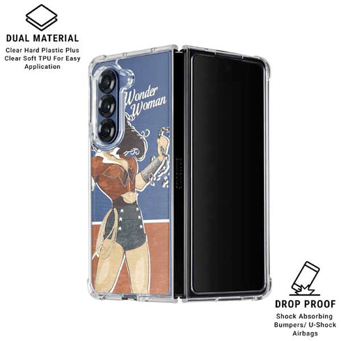 DC Comics Bombshells Wonder Woman Bombshell Galaxy Z Fold6 Clear Case