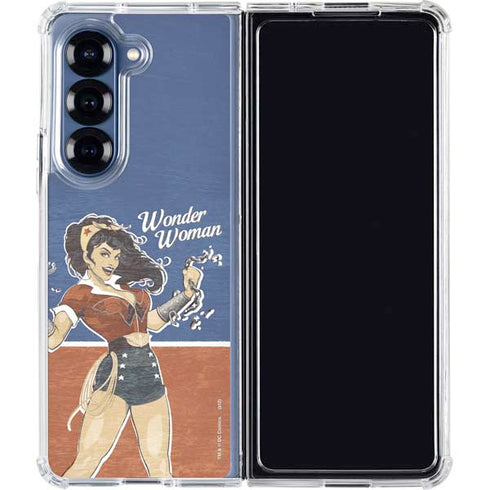 DC Comics Bombshells Wonder Woman Bombshell Galaxy Z Fold7 Clear Case