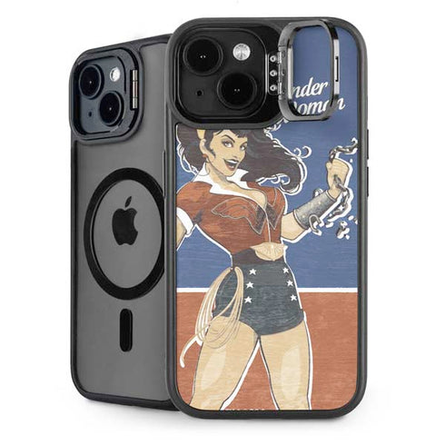 DC Comics Bombshells Wonder Woman Bombshell iPhone 14 Kickstand Case
