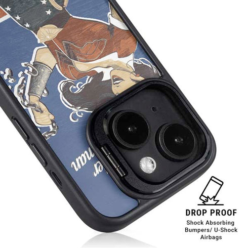 DC Comics Bombshells Wonder Woman Bombshell iPhone 15 Plus Kickstand Case