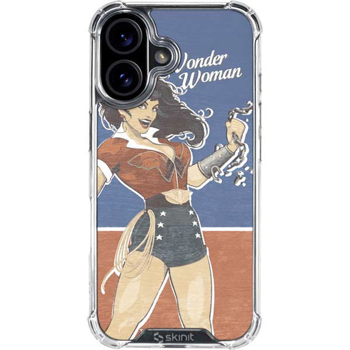 DC Comics Bombshells Wonder Woman Bombshell iPhone 16 Clear Case