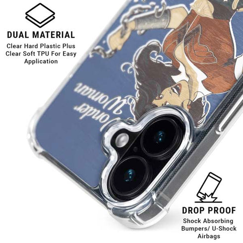 DC Comics Bombshells Wonder Woman Bombshell iPhone 16 Plus Clear Case