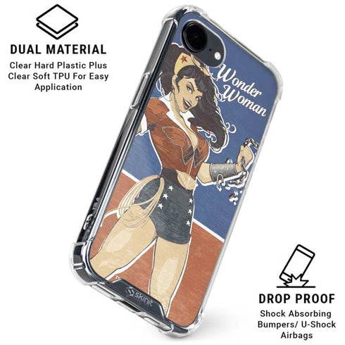 DC Comics Bombshells Wonder Woman Bombshell iPhone 16e Clear Case