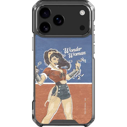 DC Comics Bombshells Wonder Woman Bombshell iPhone 17 Pro Max Clear Case