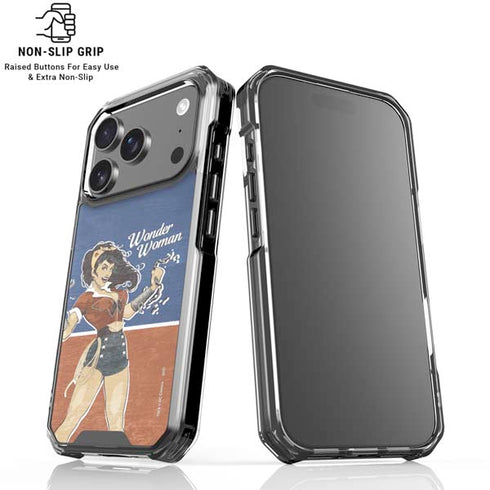 DC Comics Bombshells Wonder Woman Bombshell iPhone 18 Pro Clear Case