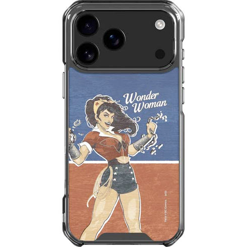 DC Comics Bombshells Wonder Woman Bombshell iPhone 18 Pro Max Clear Case