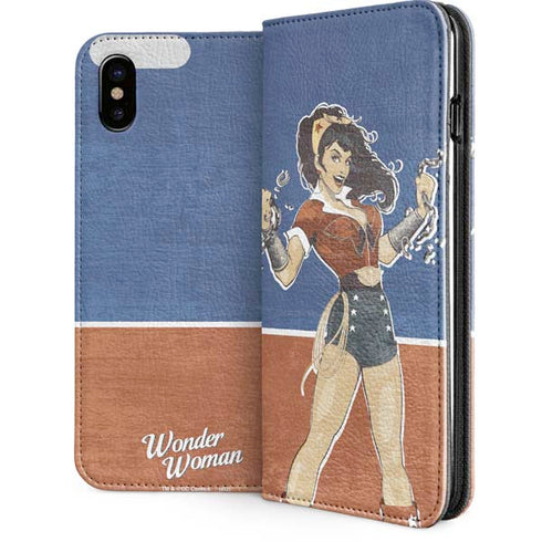 DC Comics Bombshells Wonder Woman Bombshell iPhone 8 Folio Case