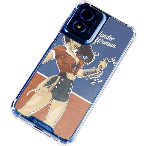 DC Comics Bombshells Wonder Woman Bombshell Moto G 5G (2024) Clear Case