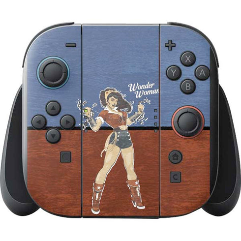 DC Comics Bombshells Wonder Woman Bombshell Nintendo Switch 2 (2025) with Joy-Con Skin