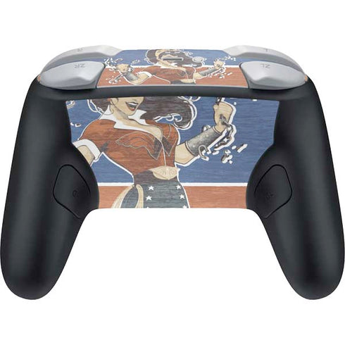 DC Comics Bombshells Wonder Woman Bombshell Nintendo Switch 2 (2025) Pro Controller Skin
