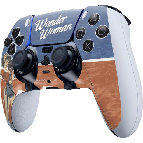 DC Comics Bombshells Wonder Woman Bombshell PS5 DualSense Edge Pro Controller Skin
