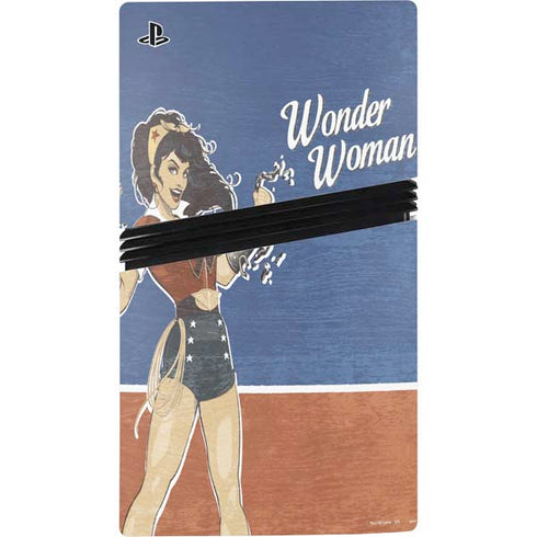DC Comics Bombshells Wonder Woman Bombshell PS5 Pro Bundle Skin