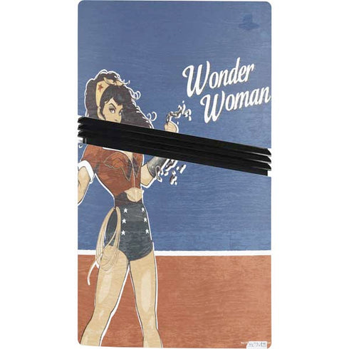 DC Comics Bombshells Wonder Woman Bombshell PS5 Pro Console Skin