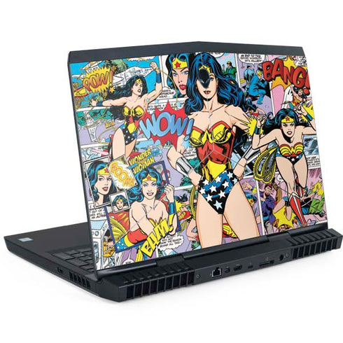 DC Comics Wonder Woman Comic Blast Dell Alienware Skin