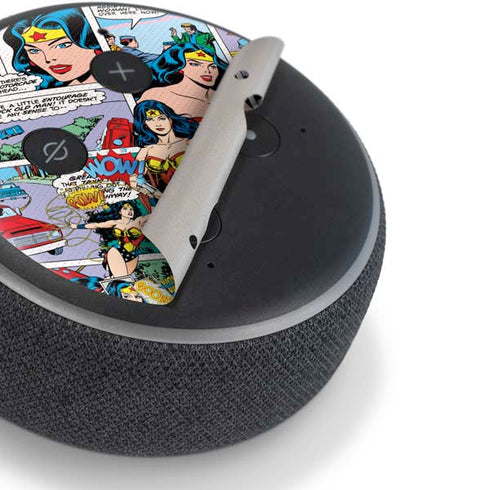DC Comics Wonder Woman Comic Blast Amazon Echo Dot Skin
