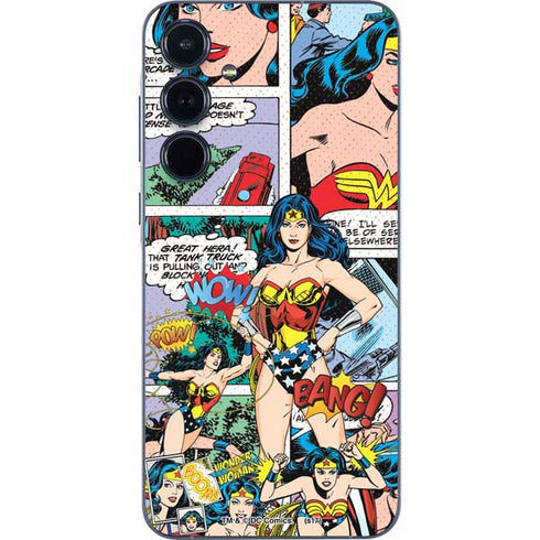 DC Comics Wonder Woman Comic Blast Galaxy A35 5G Skin