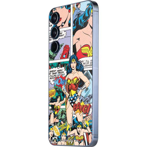 DC Comics Wonder Woman Comic Blast Galaxy A35 5G Skin