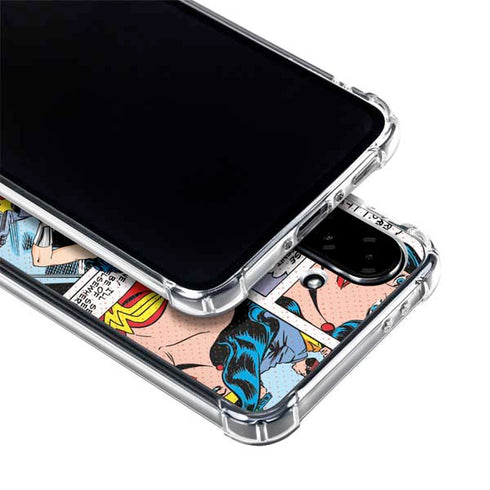 DC Comics Wonder Woman Comic Blast Galaxy A36 5G Clear Case