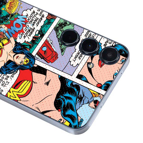 DC Comics Wonder Woman Comic Blast Galaxy A55 5G Skin