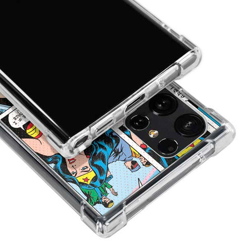 DC Comics Wonder Woman Comic Blast Galaxy S23 Ultra Clear Case