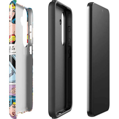 DC Comics Wonder Woman Comic Blast Galaxy S25 Plus Impact Case