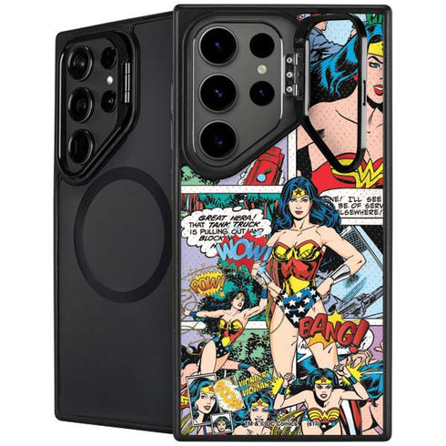 DC Comics Wonder Woman Comic Blast Galaxy S24 Ultra Kickstand Case