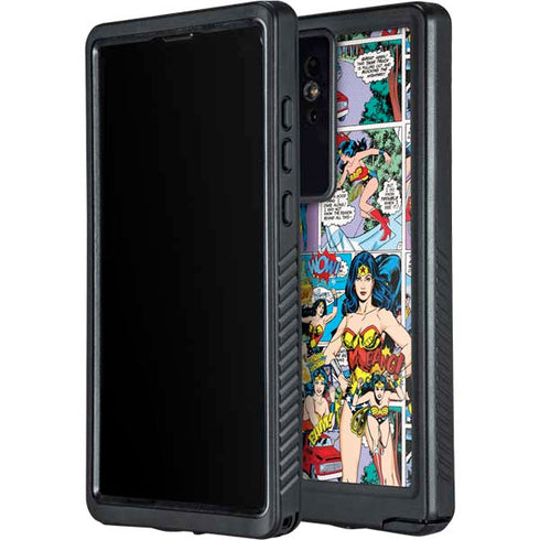 DC Comics Wonder Woman Comic Blast Galaxy S24 Ultra Waterproof Case