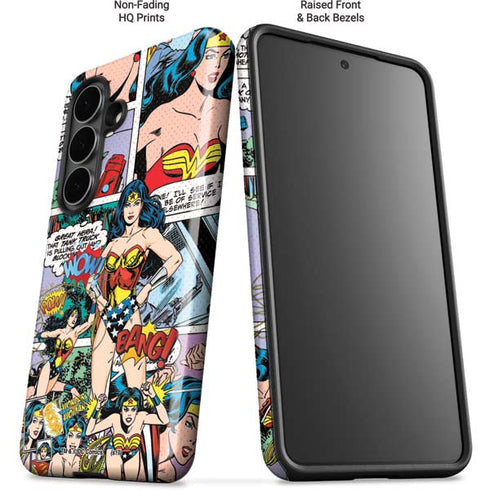 DC Comics Wonder Woman Comic Blast Galaxy S26 Plus Impact Case
