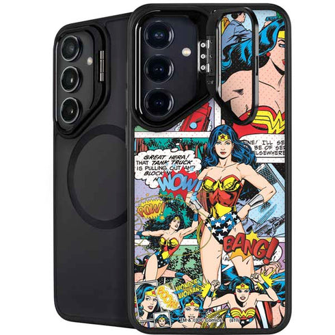 DC Comics Wonder Woman Comic Blast Galaxy S26 Plus Kickstand Case