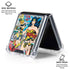 DC Comics Wonder Woman Comic Blast Galaxy Z Flip6 Clear Case