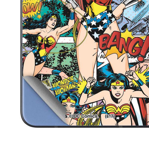 DC Comics Wonder Woman Comic Blast Galaxy Z Fold5 5G Skin