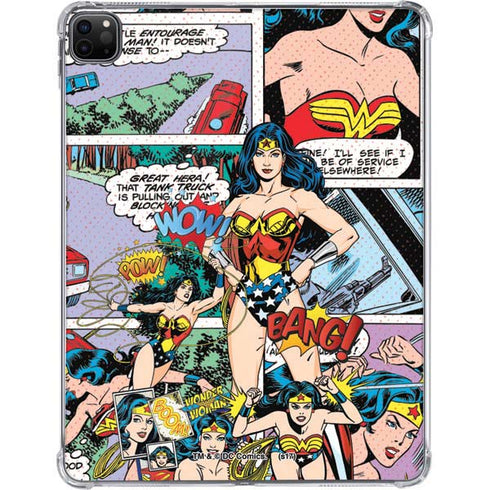 DC Comics Wonder Woman Comic Blast iPad Pro 11in (2024) Clear Case