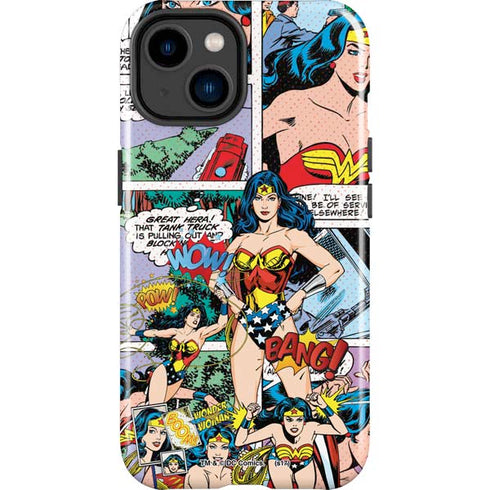 DC Comics Wonder Woman Comic Blast iPhone 15 Impact Case
