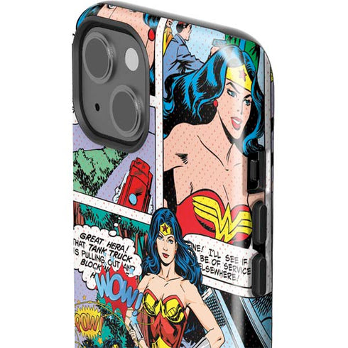 DC Comics Wonder Woman Comic Blast iPhone 15 Impact Case
