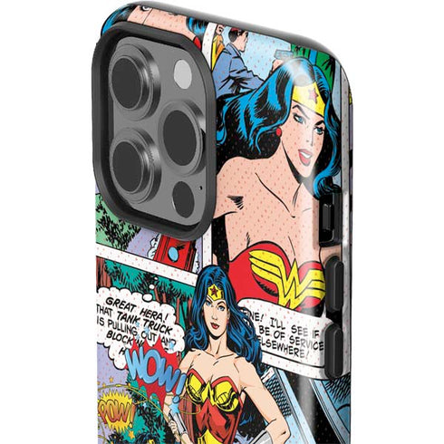 DC Comics Wonder Woman Comic Blast iPhone 15 Pro Impact Case