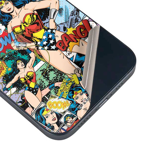 DC Comics Wonder Woman Comic Blast iPhone 15 Skin