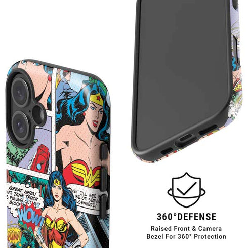 DC Comics Wonder Woman Comic Blast iPhone 16 Magsafe Impact Case
