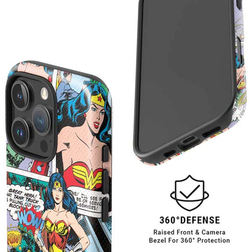DC Comics Wonder Woman Comic Blast iPhone 16 Pro Magsafe Impact Case