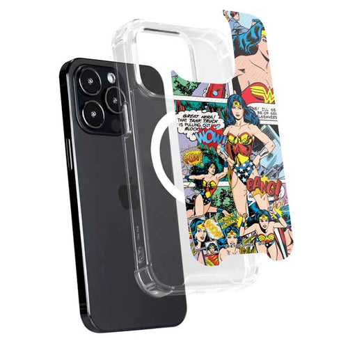 DC Comics Wonder Woman Comic Blast iPhone 16 Pro Max MagSafe Case