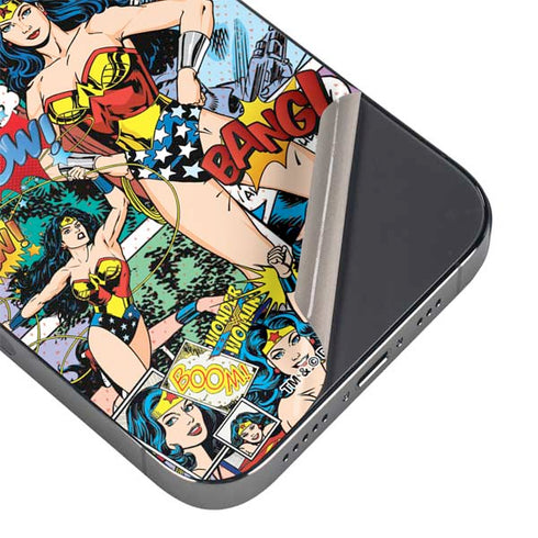 DC Comics Wonder Woman Comic Blast iPhone 16 Pro Skin