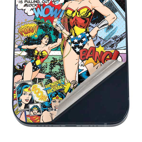 DC Comics Wonder Woman Comic Blast iPhone 16 Skin