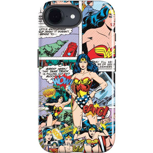 DC Comics Wonder Woman Comic Blast iPhone 16e Impact Case