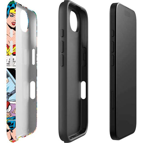 DC Comics Wonder Woman Comic Blast iPhone 16e Impact Case