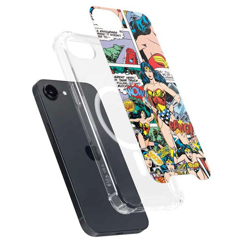 DC Comics Wonder Woman Comic Blast iPhone 16e MagSafe Case